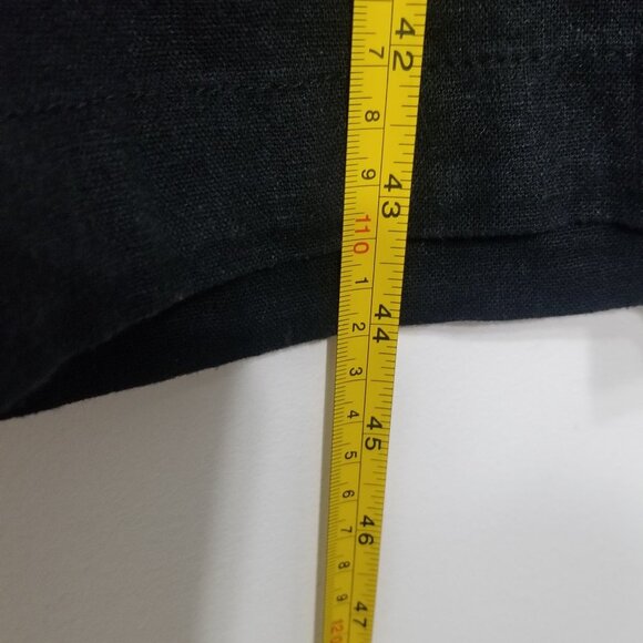 Old Navy Maternity Black Drawstring Linen Blend Wide Legged Pants Pockets XL Mat - Picture 8 of 11